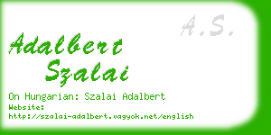 adalbert szalai business card